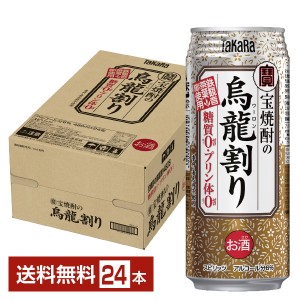 宝酒造 寶 タカラ 宝焼酎の烏龍割り 480ml 缶 24本 1ケース