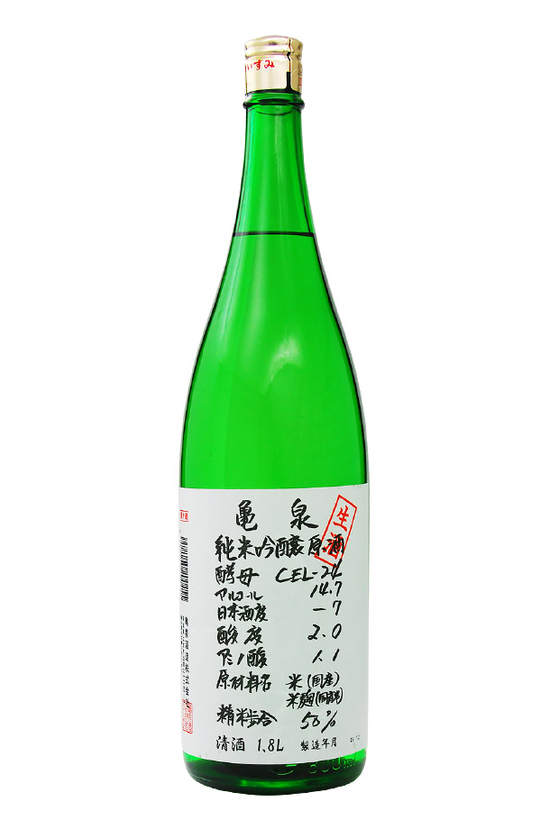 亀泉 純米吟醸原酒 CEL-24 （生） 1800ml