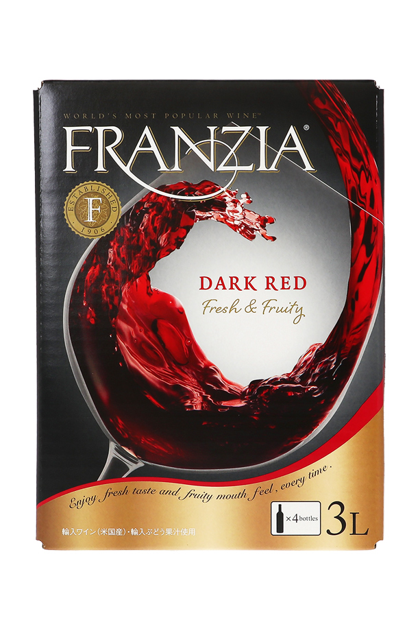 フランジア ワインタップ ダークレッド バッグ イン ボックス 3000ml（3L） 赤ワイン 箱ワイン