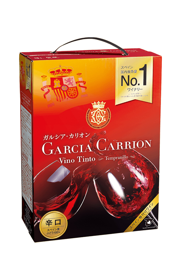 ガルシア カリオン テンプラニーリョ BIB（バッグインボックス） 3000ml 6本 1ケース 赤ワイン 箱ワイン スペイン