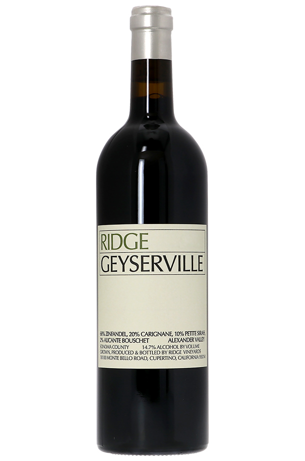 リッジ ヴィンヤーズ ガイザーヴィル 2019 正規 750ml 赤ワイン ジンファンデル アメリカ カリフォルニア