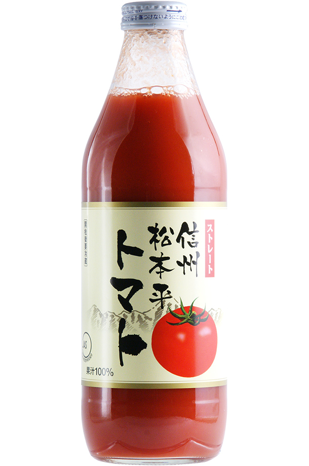 アルプス ジュース ストレート 信州松本平トマト 果汁100％ 1000ml 日本