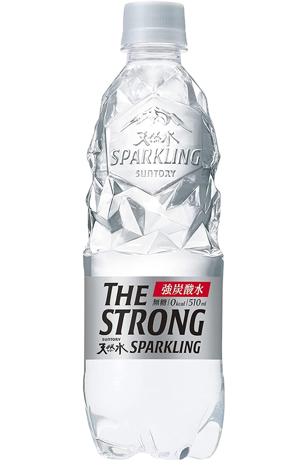 サントリー THE STRONG 天然水 スパークリング ペットボトル 510ml 1ケース（24本入り）炭酸水