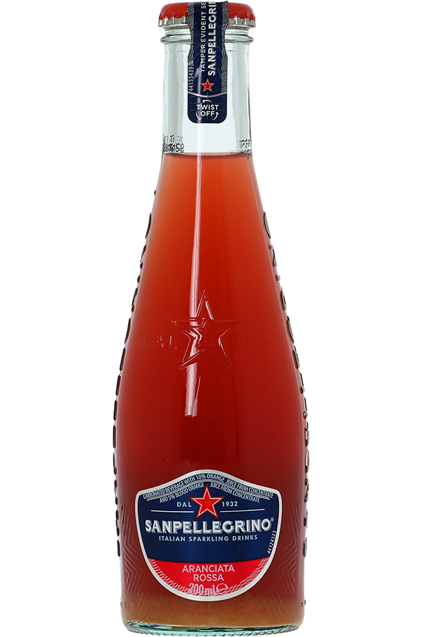 サンペレグリノ イタリアン スパークリングドリンク アランチャータ ロッサ（ブラッド オレンジ） 瓶 200ml 24本 1ケース
