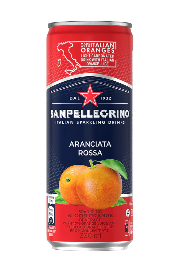 サンペレグリノ イタリアン スパークリングドリンク アランチャータ ロッサ（ブラッド オレンジ） 缶 1ケース 24本入り 330ml