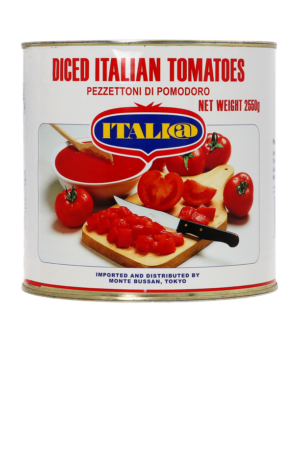 イタリアット　ダイストマト（角切り）　2550g　6缶　1ケース 