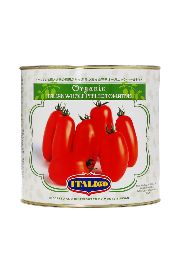 イタリアット（旧モンテベッロ） オーガニック 有機栽培 ホールトマト 丸ごと 2550g 6缶 1ケース