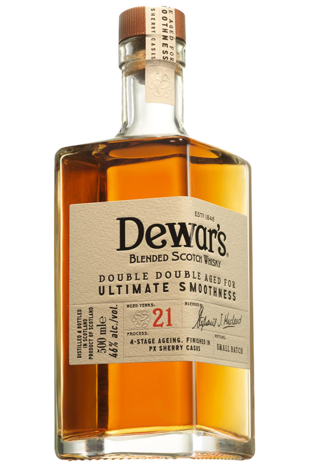 デュワーズ ダブルダブル 21年 ブレンデッド スコッチ  ウイスキー 46度 正規 箱付 500ml