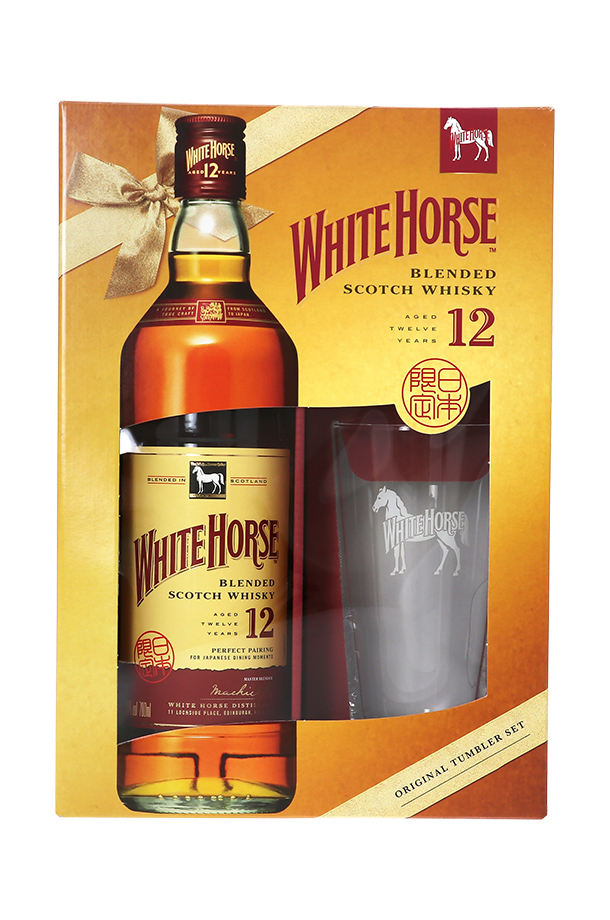 数量限定 ホワイトホース 12年 ブレンデッド スコッチウイスキー 40度 正規 グラス付き ギフトボックス 2023 700ml