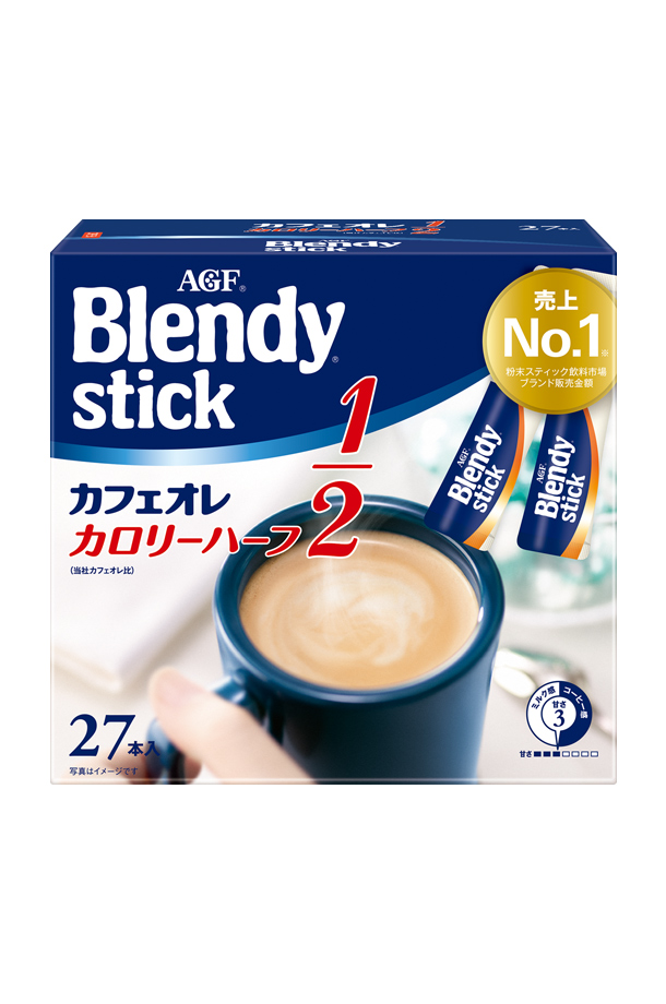 味の素 AGF ブレンディ スティック カフェオレ カロリーハーフ 27本入 6箱（162本） Blendy stick インスタントコーヒー スティック