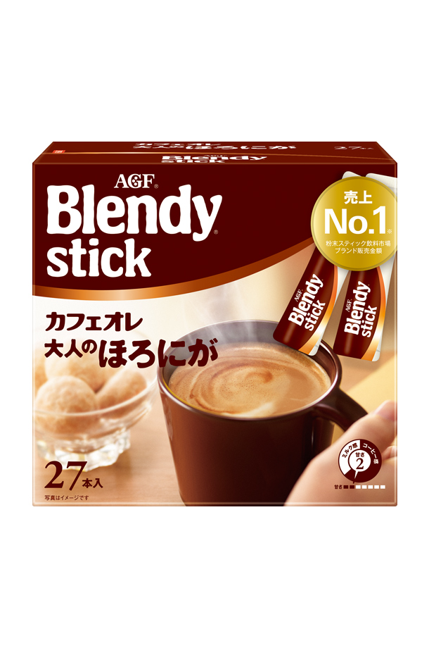 味の素 AGF ブレンディ スティック カフェオレ 大人のほろにが 27本入 1箱 Blendy stick インスタントコーヒー スティック