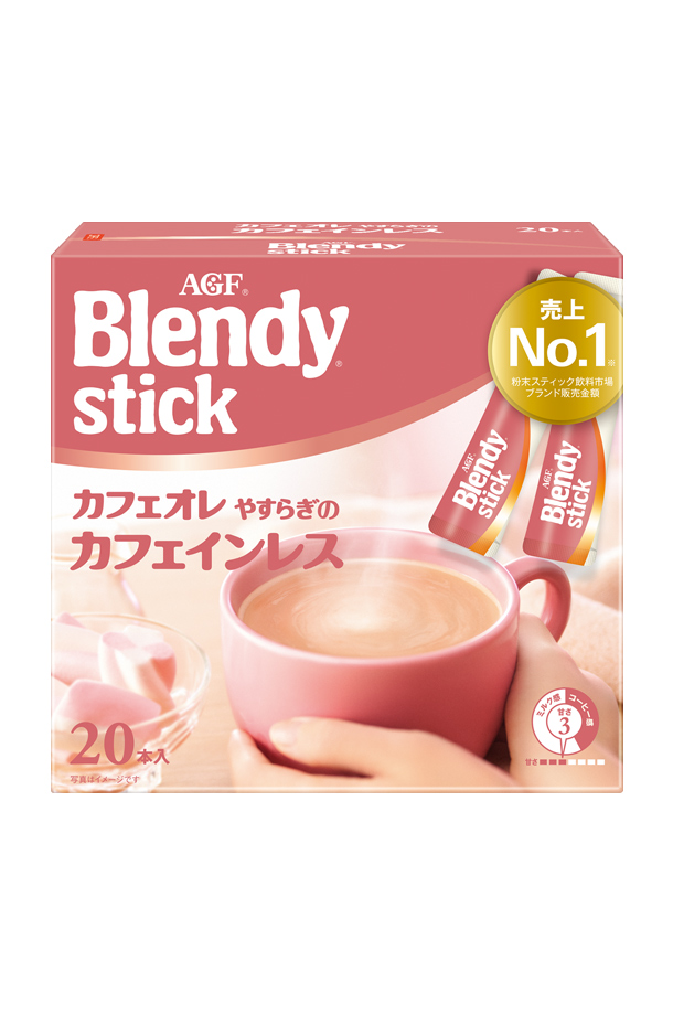 味の素 AGF ブレンディ スティック カフェオレ やすらぎのカフェインレス 20本入 1箱 Blendy stick インスタントコーヒー スティック