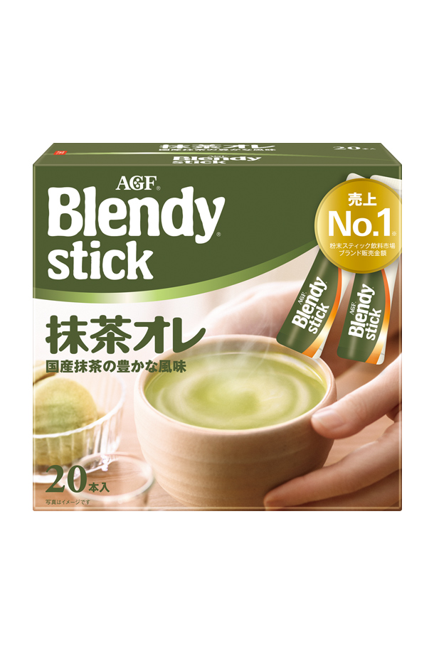 味の素 AGF ブレンディ スティック 抹茶オレ 20本入 1箱 Blendy stick インスタント 抹茶 粉末 加糖 スティック