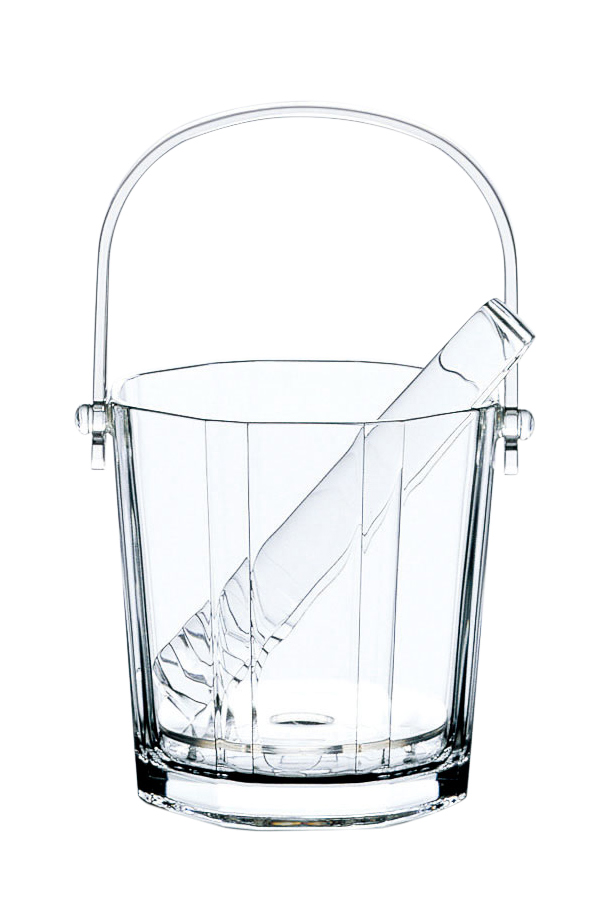 東洋佐々木ガラス ラビン アイスペール トング付き 12個セット 品番：J-55176 日本製 ガラス製 ケース販売