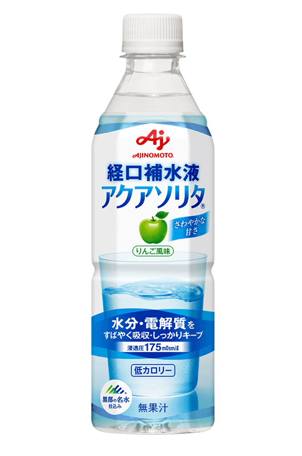 味の素 経口補水液 アクアソリタ りんご風味 低カロリー 500ml ペットボトル 24本 1ケース