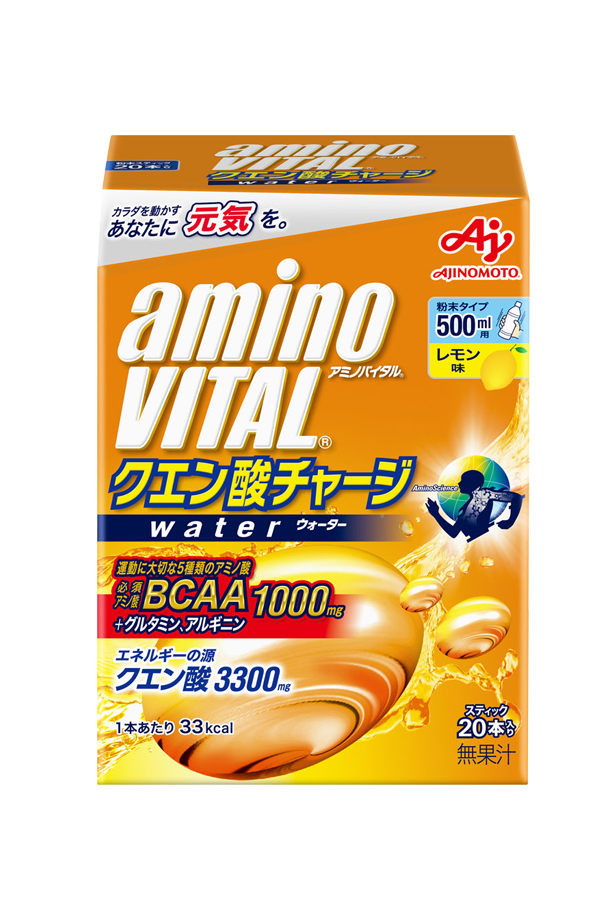 味の素 アミノバイタル クエン酸チャージ ウォーター レモン味 10g×20本入 2箱（40本）