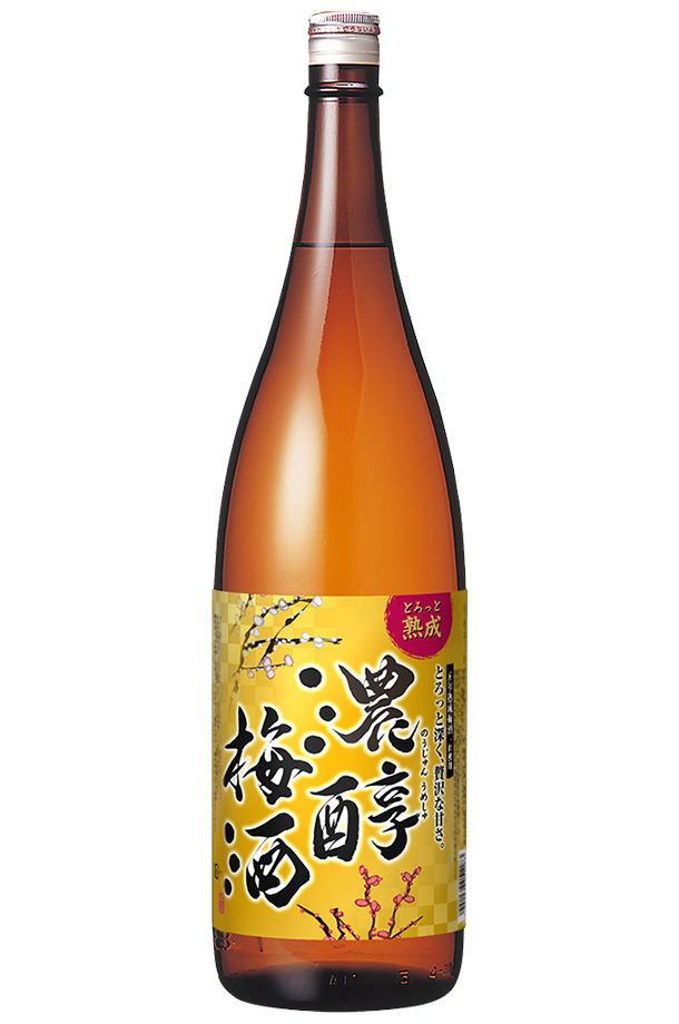 アサヒ 濃醇梅酒 10度 五年熟成梅酒一部使用 とろっと熟成 瓶 1800ml（1.8L） 6本 1ケース 梅酒 リキュール 国産 asahi