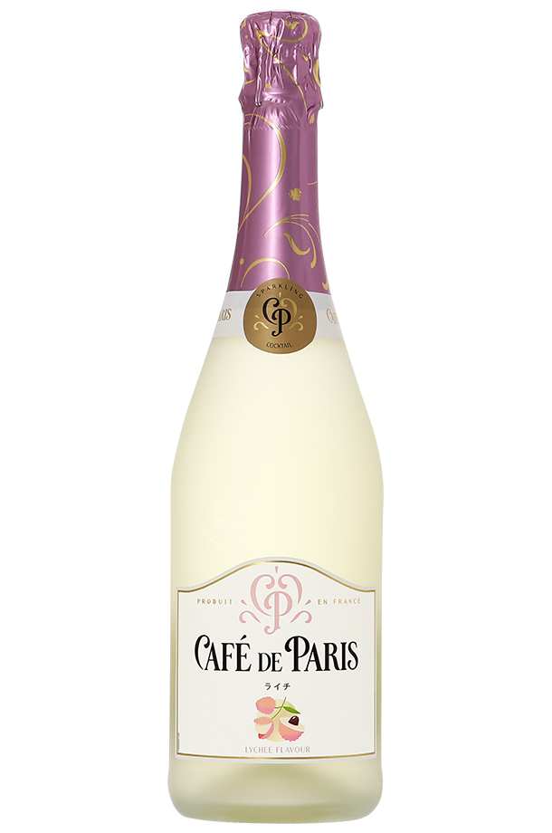 カフェドパリ ライチ 750ml x 12本 [2ケース販売][フランス フルーツ スパークリング Caf? de Pa is]  スパークリングワイン・シャンパン