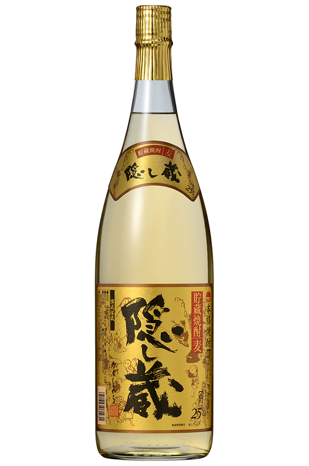 濱田酒造 本格焼酎 隠し蔵 25度 瓶 1800ml（1.8L） 6本 1ケース 麦焼酎 鹿児島