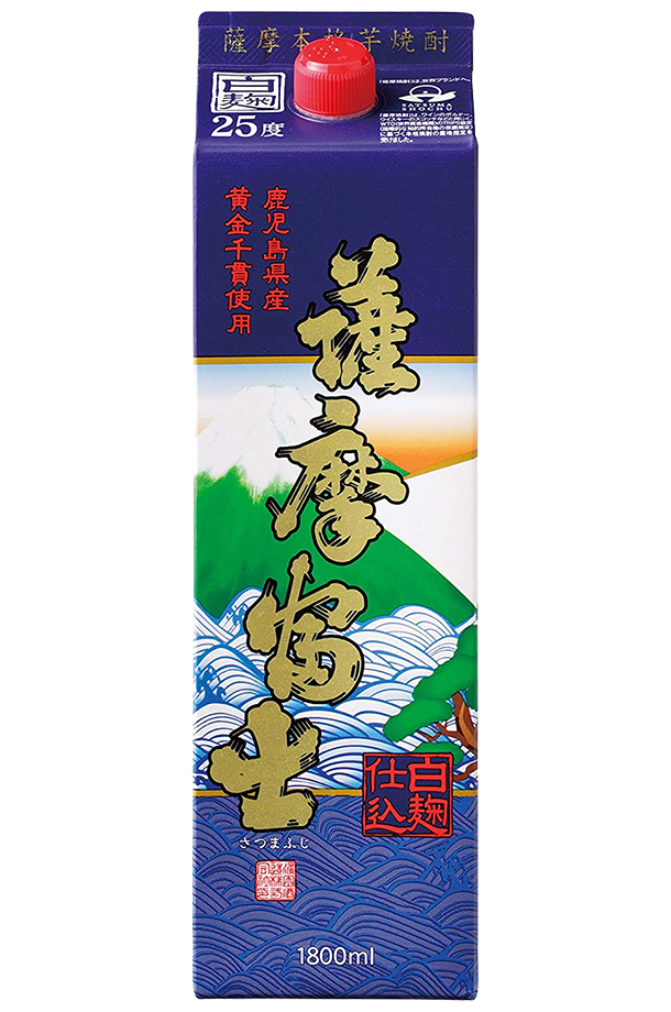 濱田酒造 本格芋焼酎 薩摩富士 25度 紙パック 1800ml（1.8L） 6本 1ケース 芋焼酎 鹿児島