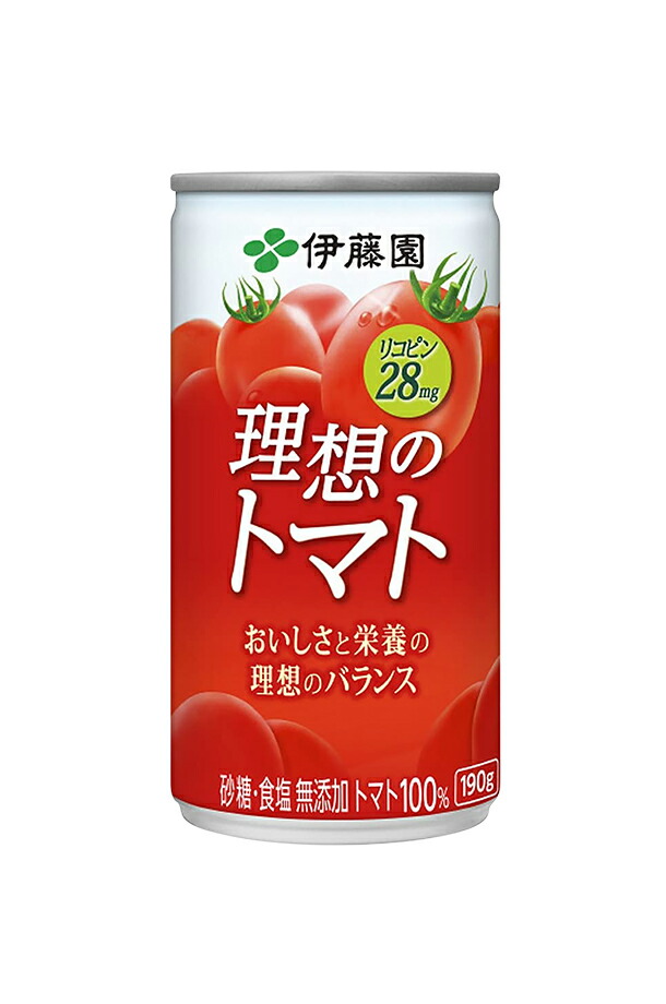 伊藤園 理想のトマト 190g 缶 20本入り×3ケース（60本）