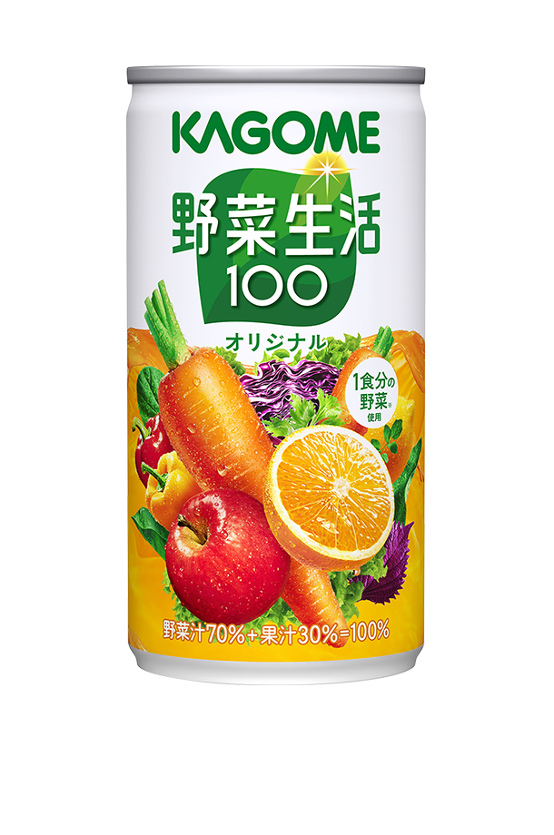 カゴメ 野菜生活 100 オリジナル 190g 缶 30本×2ケース（60本）