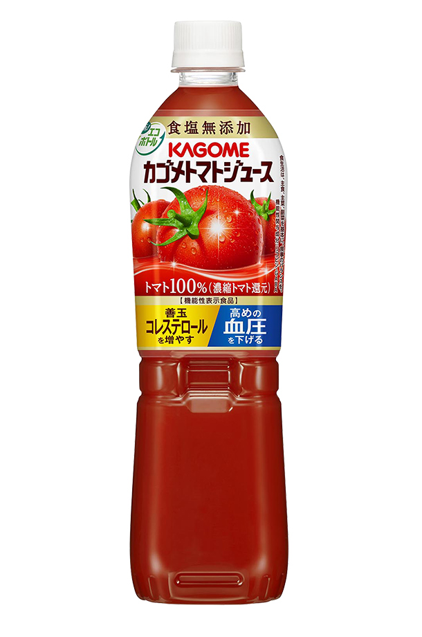 機能性表示食品 カゴメトマトジュース 食塩無添加 720ml ペット 15本 1ケース
