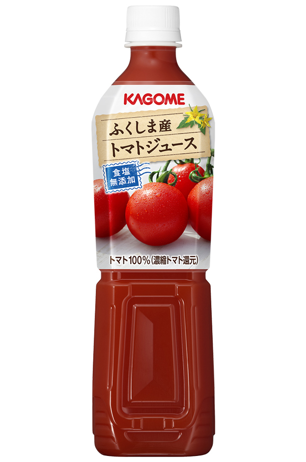 カゴメ ふくしま産 トマトジュース 食塩無添加 720ml ペットボトル 15本 1ケース