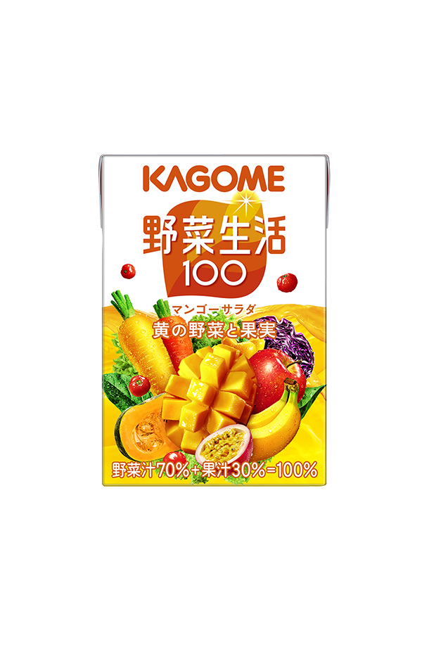 カゴメ 野菜生活100 マンゴーサラダ 100ml 紙パック 30本×2ケース（60本）