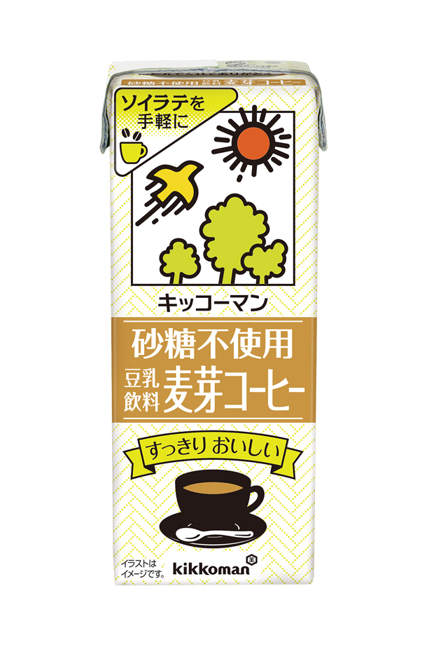 キッコーマン 砂糖不使用 豆乳飲料 麦芽コーヒー 200ml 紙パック 18本×2ケース（36本）