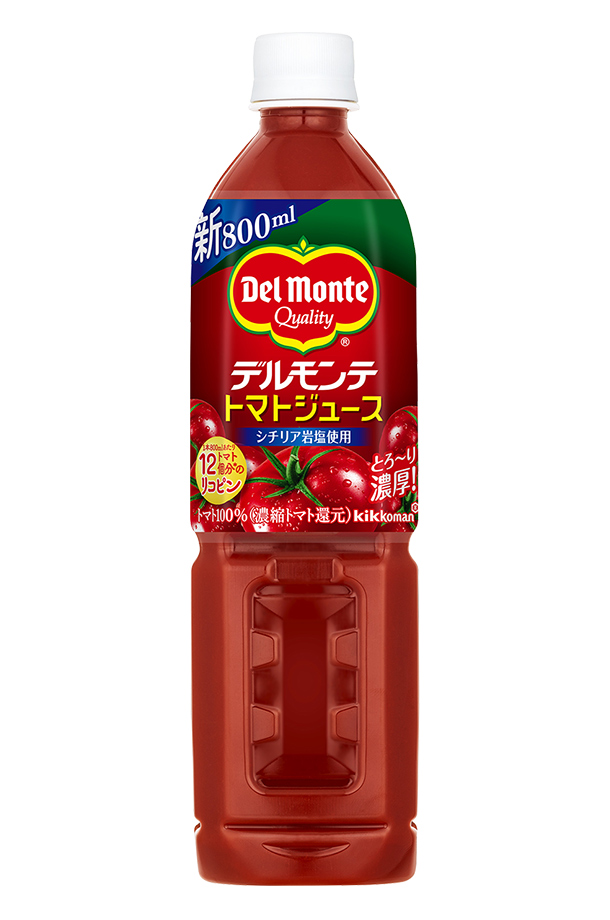 デルモンテ トマトジュース 800ml ペットボトル 15本 1ケース