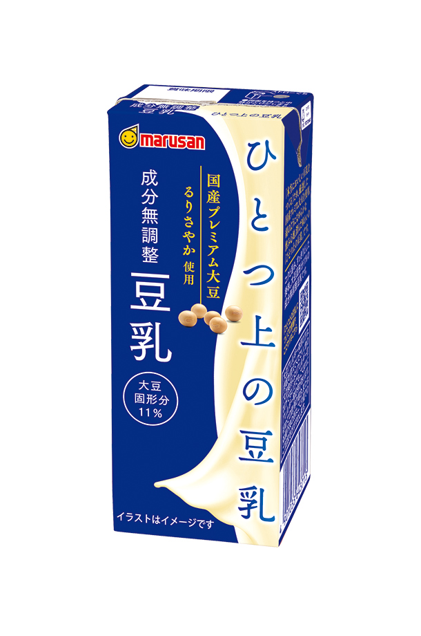 マルサン ひとつ上の豆乳 成分無調整 200ml 紙パック 24本×3ケース（72本）