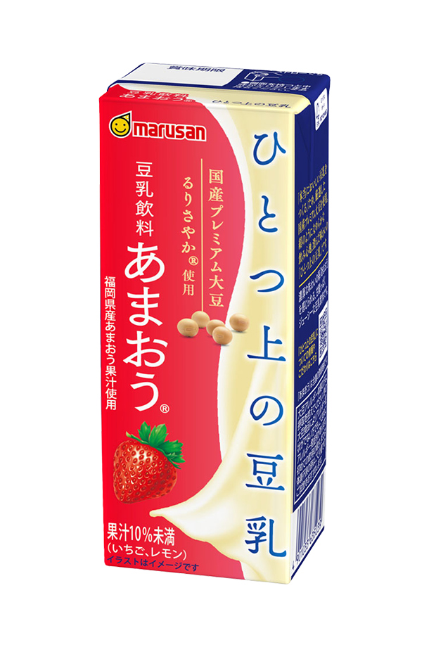 マルサン ひとつ上の豆乳 豆乳飲料 あまおう 200ml 紙パック 24本×3ケース（72本） マルサンアイ