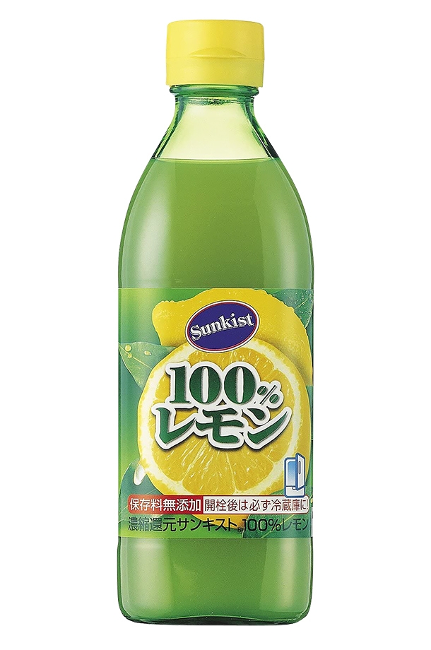ミツカン サンキスト100%レモン 500ml 瓶 6本 2ケース（12本）