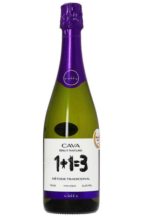 1＋1＝3（ウ メス ウ ファン トレス） ブルット ナトゥーレ 750ml スパークリングワイン スペイン
